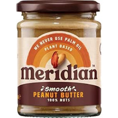 Meridian — gluds zemesriekstu sviests — 280 g (6 kaste)