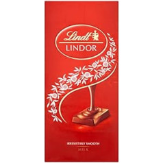 Lindt Lindor piena batoniņš 100 g (10 g. iepakojumā)