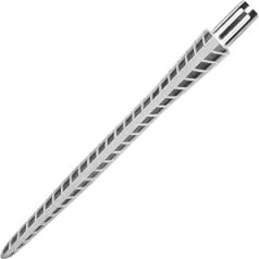 TARGET Steel Tip Firestorm Dart Replacement Tips Titanium Point Lengths (Silver Quartz 30 mm)