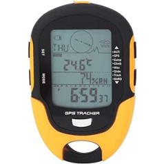 RiToEasysports daudzfunkcionāls digitālais altimetra barometrs, uzlādējams USB GPS navigācijas uztvērējs kāpšanai ārā, pārgājieniem, medībām, kempingiem un ceļojumiem