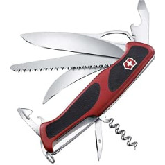 Victorinox Ranger Grip 57 Šveices armijas kabatas nazis — sarkans/melns, liels