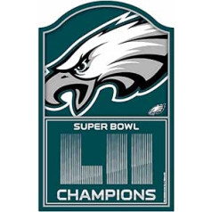 NFL Super Bowl Superbowl čempioni koka Philadelphia Eagles koka zīmi koka vairoga žogs