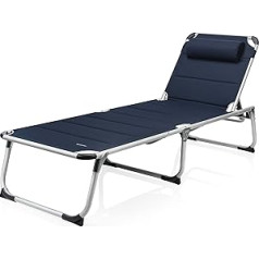 CamPart Travel Camping Padded Lounger with 5 Adjustable Positions