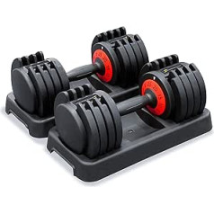 Homeology Tundra 25 Home Fitness Dumbbell Adjustable from 5kg to 25kg