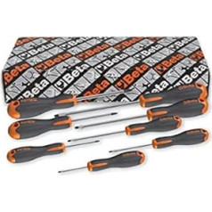 BETA TOOLS Unisex Adult EVOX skrūvgriežu komplekts 10 gab (0,4 x 2,5/0,5 x 3 mm) - OEM, melns, viens izmērs