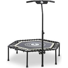 Klarfit Jumpanatic - Fitness Trampoline, Indoor Trampoline, Garden Trampoline, Black or White