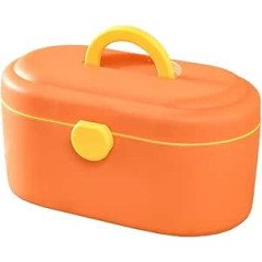 sararui First Aid Kit Small Medical Box First Aid Box Container Box Portable Plastic Storage Box Family First Aid Kit Medicine Box 11.02 Inch First Aid Box (Colour : Orange)