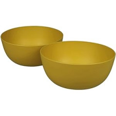 Kempings Trauki zuperzozial Bowl Boost Bowl 900 ml Saffron Yellow (Pack of 2) Bowl Bioplastic C-PLA #1 #1