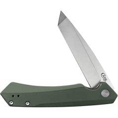 Case XX Knives Kinzua Frame Lock 64671 Green Aluminium S35VN Tanto Pocket Knife