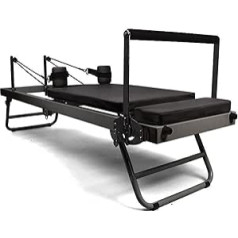 AAADRESSES Pilates Reformer Machine Equipment, Foldable Pilates for Strength Training for Home and Gym, Up to 300 Pounds Load Capacity for a Balanced Body Use