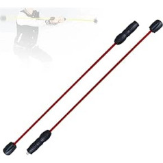 Pilates stienis pārnēsājams jogas nūja sporta šūpošanās stienis pieaugušajiem Swing Stick Sarkans augstas frekvences treniņu stienis elastīgs stienis noņemams tremor stienis mājas svara zaudēšanai, tauku dedzināšanai