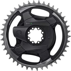 Sram Unisex — pieaugušo sarkans AXS D1 Powermeter zirnekļa kloķis, melns, 107 mm