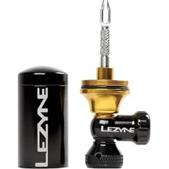 LEZYNE Unisex — pieaugušo bezcauruļu CO2 strūklas komplekts, melns, viens izmērs