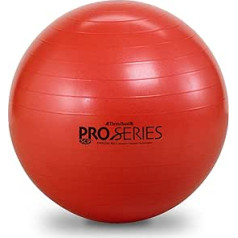 Theraband Gymnastics Ball Professional Series Stability Ball for Improved Posture, Balance, Yoga, Pilates, Core Strength, One Size, Red, 55 cm