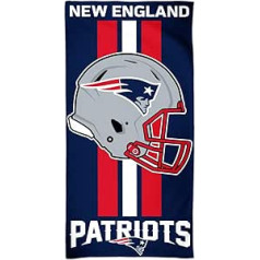 WinCraft NFL New England Patriots Fiber pludmales dvielis, 9 mārciņas/30x60