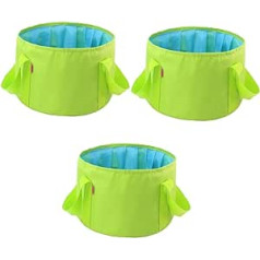 minkissy Pack of 3 Bucket Car Wash Accessories Outdoor Storage Container Travel