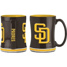 Logo Brands 524-C14RM: San Diego Padres Relief krūze 400 ml