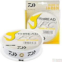 Daiwa Fishing Schunr J-Thread FC Fluorocarbon 50m 55yd 0,725mm 60lb Fluorocarbon Sea Spinning Surfcast Foreles Bolo ezers