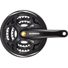 SHIMANO 8 ātrumu kloķis, melns FC-M311 48/38/28T 175mm