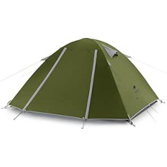 Naturehike P-Serie Campingzelte 2 Personen in 4 Jahreszeiten, Ultraleicht zelte Rucksackzelte Rucksackzelte, Anti-UV- Familienzelte für Outdoor-Aktivitäten