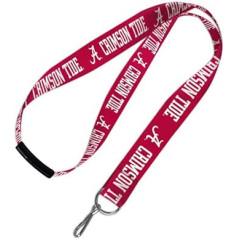 WinCraft NCAA Alabamas Universitātes Crimson Tide štrope ar noplēšamu aizdari 2,5 cm, oranža, zila, balta