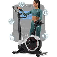 Hop-Sport HS-060H Exige Exercise Bike with Tablet Holder, 12 Training Programmes, 16 Resistance Levels - Adjustable Handlebar & Saddle - Fitness Bike Max. User Weight 120 kg