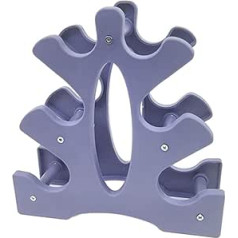 Abaodam 3 Tier Dumbbell Stand Dumbbell Storage Stand Hand Weights Tower Tree Stand Organizer for Home Gym Training Dumbbells Accessories (Blue)