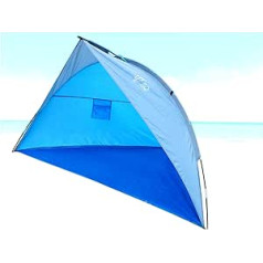 Zeltfreund Beach Shelter Travel Beach Shelter ar UV aizsardzību, zils, 240 x 125 x 125 cm