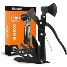 14 in 1 Hammer Multi Tool ar cirvi, Kempinga piederumi, Zeķu pildījums, Dāvanas vīriešiem, Baltā ziloņa dāvanas pieaugušajiem, Vīriešu dāvanas Ziemassvētkos, Instrumenti vīriešiem, tētis