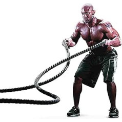 Kaujas virve Hua āra sporta kaujas virve 25 mm 9 m virves lēkšana fitnesa virve pieaugušajiem un bērniem treniņu virve Nodilumizturīga un izturīga