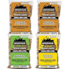 SMOKEHOUSE Camping Wood Chips-4er Pack Asst, Braun, One Size, 9794-000-0000