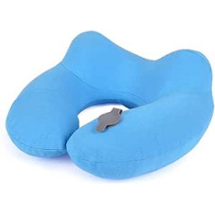 LZZ Travel Pillow Inflatable Travel Pillow Neck Pillow U Shaped Neck Pillow Adjustable Buckle Not Easy to Fall 360 ° Headrest Removable Easy to Carry (Color : E)