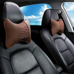 DANDELG 2 x car neck pillow, car headrest cushion, cushion