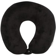 Samsonite Global Travel Accessories Memory Foam Travel Pillow, melns (melns), ceļojumu spilvens