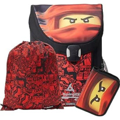 LEGO Easy Ninjago Red skolas somas komplekts, 3-daļīgs (2022), melni sarkans