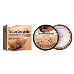 Cesisan 2 x Tattoo & Scar Korektors, Tattoo Makeup Cover Up Tattoo Korektors Krāsa Ūdensizturīgs Neredzams, Gluda un Brighten Skin Ķermeņa korektors rētām, pinnēm, dzimumzīmēm (B)