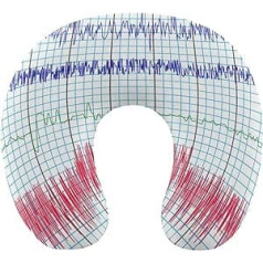 Bildschirmaufzeichnung Polygraph Reisekissen Tragbares Nackenkissen U-förmiges Kissen Auto-Kopfstütze für Damen und Herren