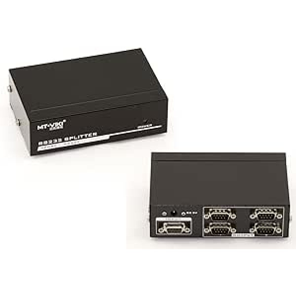 KALEA-INFORMATIQUE Serialer Splitter COM RS232 DB9 Splittertyp, der 1 Eingangsquelle identisch auf 4 gleichzeitige RS-232-Ausgänge dupliziert.