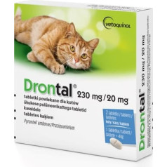 drontal deworming tabletes kaķiem 2 gab.