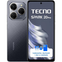 Tecno Viedtālrunis spark 20 pro kj6 256+12 moonlit black