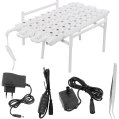 Duokon Hydroponic Grow Kit 1 Layer 36 augu atrašanās vietas PVC caurules Hidroponika Augšanas sistēma 100-240V Bezzemes audzēšana (ES)