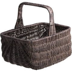 e-wicker24 Iepirkumu grozs Pīts pīts grozs ar rokturi Uzglabāšanas grozs Viegls piknika grozs Dāvanu grozs Tukšs Vintage Reisenthel grozs Uzglabāšanas iepirkumu grozs Pīts grozs