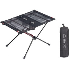 Naturehike Folding Table, Ultralight Small Folding Table, Camping Table, Folding Table, Camping Table, Portable Folding Table, Portable for Hiking, Camping, Garden (Black)