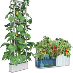 Garten-Hydrokultur-Anbausystem, 27 Pods, intelligentes Gartenpflanzgefäß, Keimung, Aeroponik-Anbauset mit automatischer Bewässerung und Wassermangelalarm, für Kräuter, Zucchini, Tomaten, Paprika