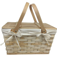 Wald Imports - Natural Multifunctional Basket - Gift Basket, Picnic Hamper and Storage Basket