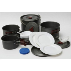 Penguin 21-Piece Camping Tableware Set for 8 People