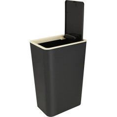 Jmiatry Мусорный бак для кухни 8 л, пресс-контейнер со сдвижной крышкой, пластиковый контейнер для отходов для кухни, туалета, спальни, гостиной