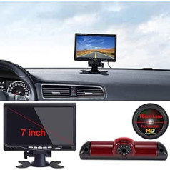 【Super HD Rückfahrkamera komplekts】 7 Zoll TFT LCD Farbdisplay Auto Monitor + 1280 * 720 Pixel 1000TV Linien HD Nachtsicht Rückfahrkamera für FIAT Ducato X250/Peugeot Boxter/Citroen Jumper