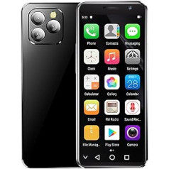 Hipipooo Mini Smartphone Unlocked 4G Phone 4.0 Inch Dual SIM 2600mAh Battery 5MP+8MP Camera OTG Face Detection Octa-Core Android 10.0 Backup Phone (4GB+128GB)