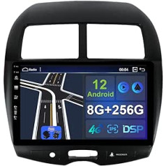 [8G+256G] 2 DIN 10 collu IPS Android 12 automašīnas radio, kas paredzēts Mitsubishi ASX 2010-2017, atbalsta DAB/Stūres vadību/WiFi/Bluetooth 5.0/RDS/DSP/Carplay/GPS — bezmaksas kamera